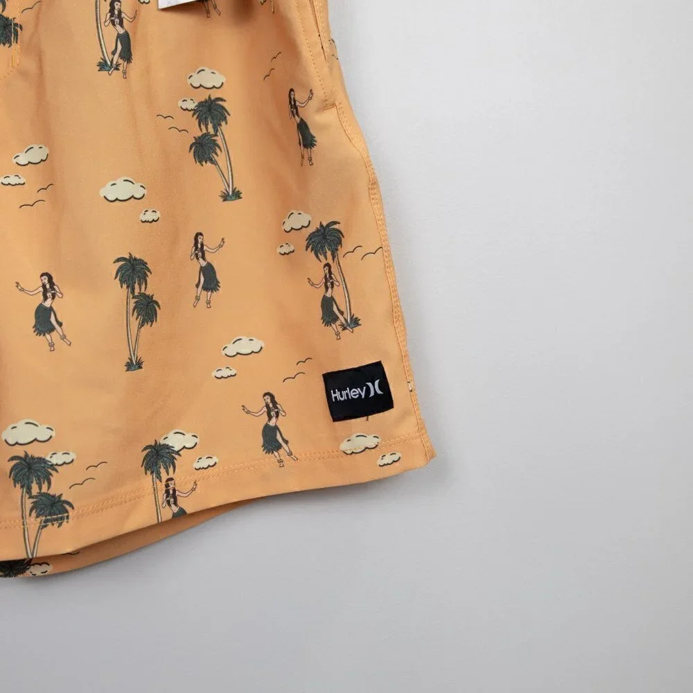 Hurley Cannonball Volley orange shorts-M
